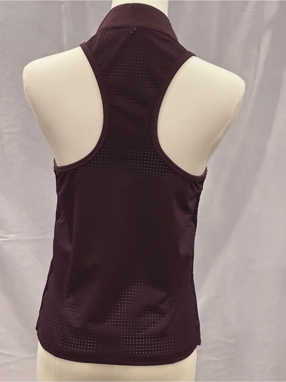 Athleta Plum High-Neck Zip Athletic Tank - Picture 3 of 8